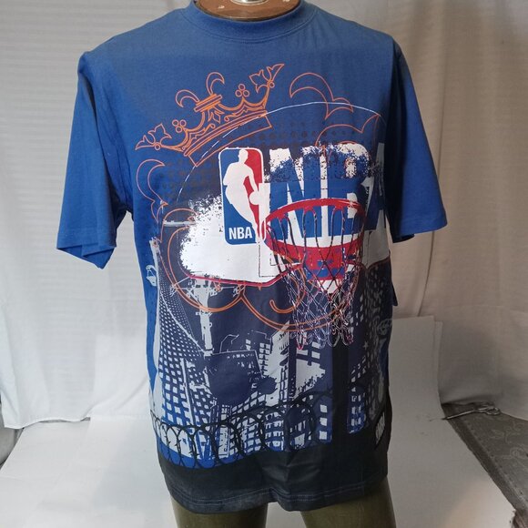 NBA Elevation Men's XL T-Shirt Size XL New w/ Tags Blue Vintage Basketball - Picture 1 of 12